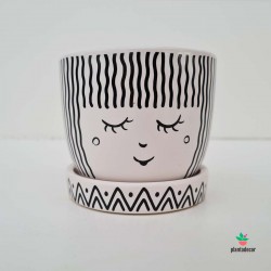 Pote cerâmica "Asian Smile" flequillo