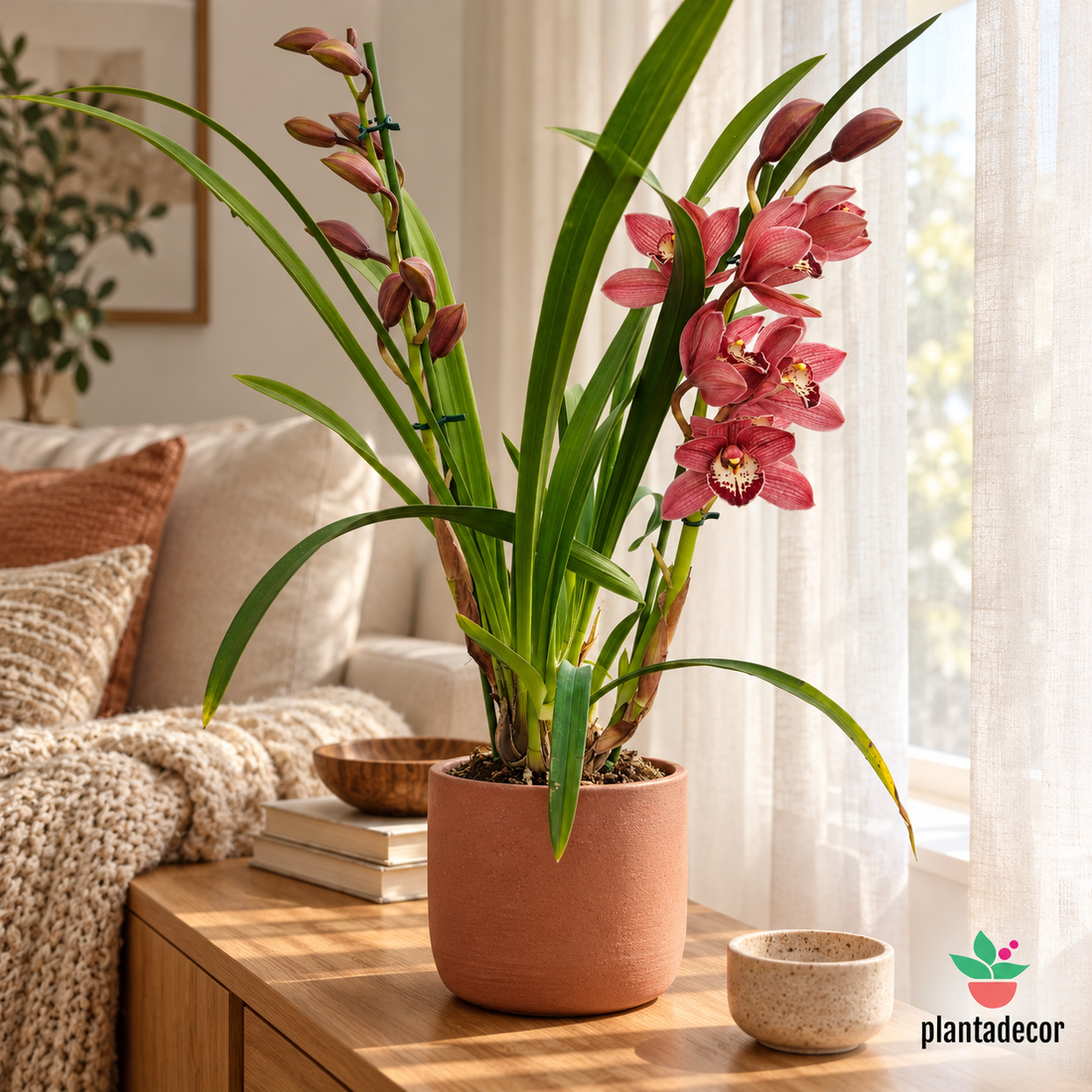 Orquídea Cymbidium Red Beauty