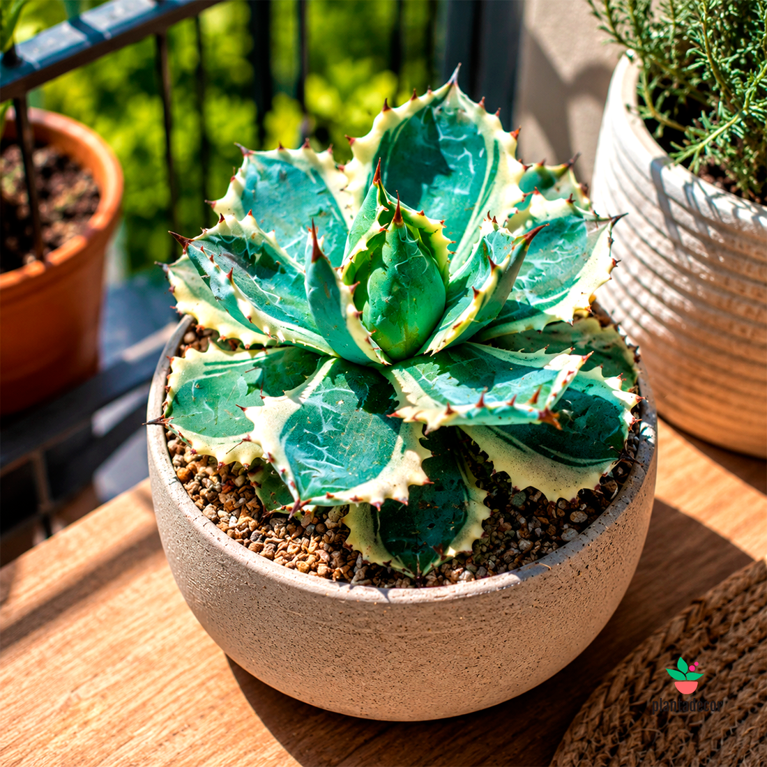 Agave Potatorum Variegata